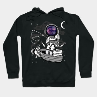 Astronaut Fishing Evergrow EGC Coin To The Moon Crypto Token Cryptocurrency Blockchain Wallet Birthday Gift For Men Women Kids Hoodie